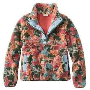 L.L. Bean Multicolor Sherpa Jacket